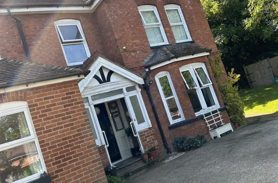 May Morning - An outside view of the home