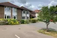 An outside view of the home